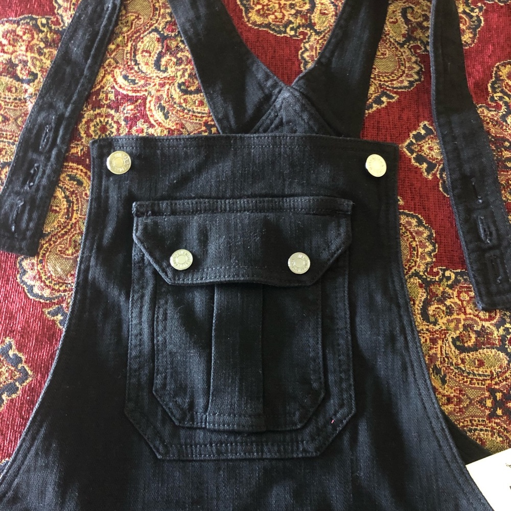 7 for all Mankind denim jumper dress - Picture 8 of 13